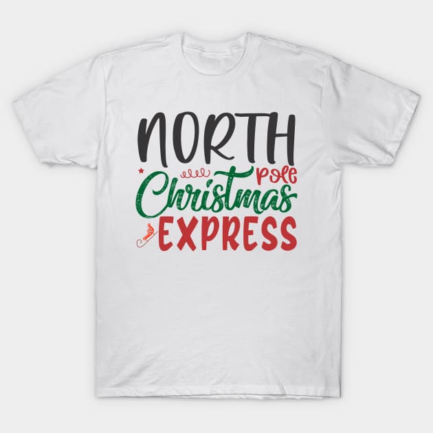 North Pole Christmas Express T-Shirt by Sohidul Islam